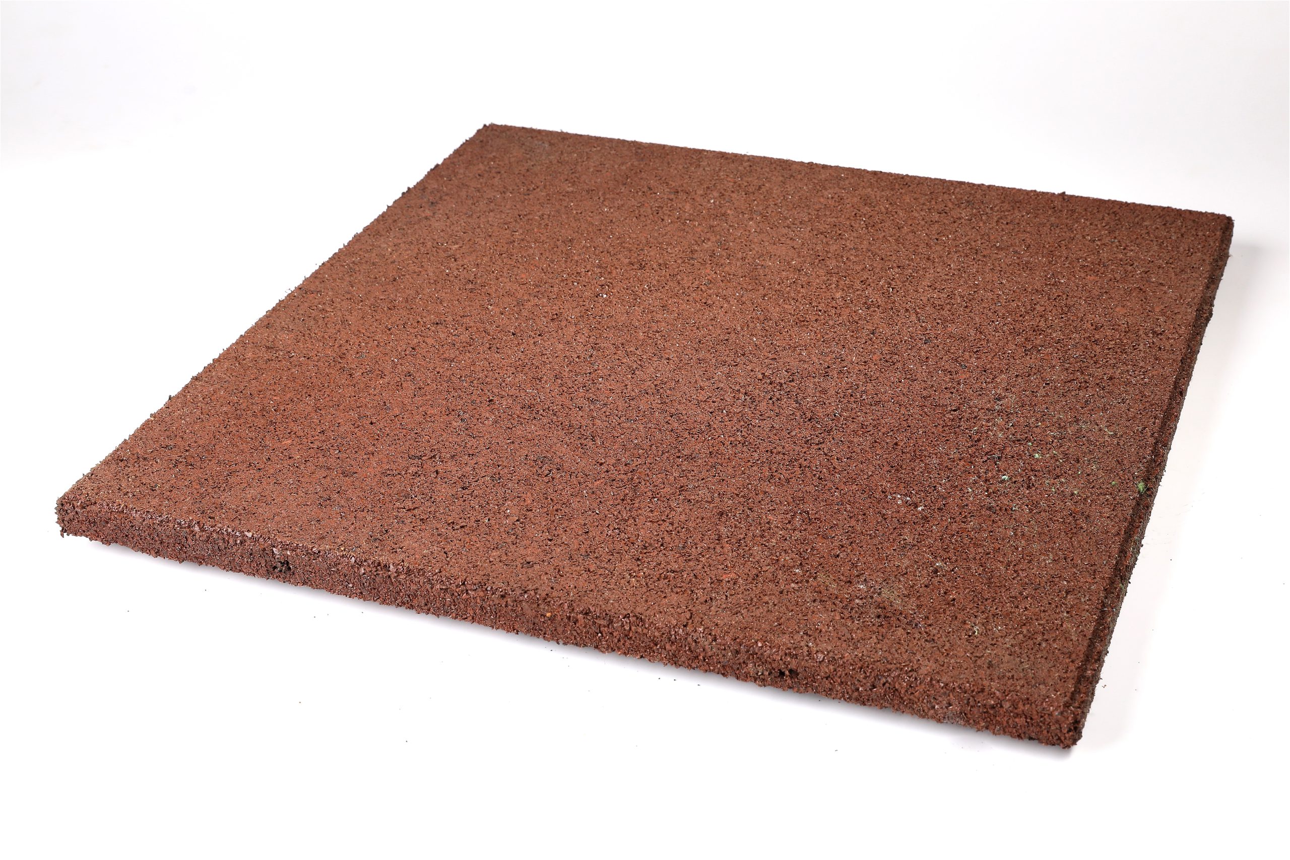 ECO WAY RUBBER TILES Red, flat bottom 500x500 (for concrete base)